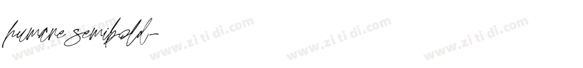 humane semibold字体转换